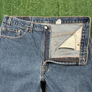 VTG Levi's 517 Jeans Men's 37x35" Blue Bootcut Denim USA Made Paper Tag Y2K